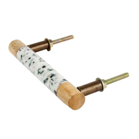 Terrazzo Marble Round Wood Handles